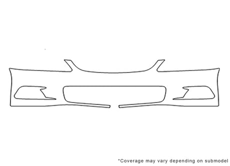 accord 3M Clear Bra Bumper Precut PPF Diagram