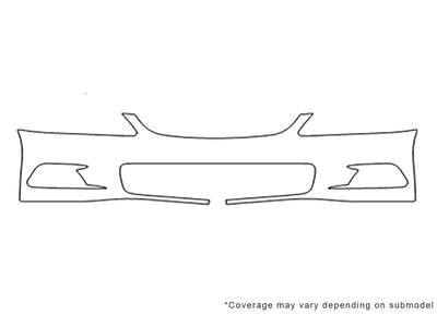 accord Avery Dennison Clear Bra Bumper Precut PPF Diagram