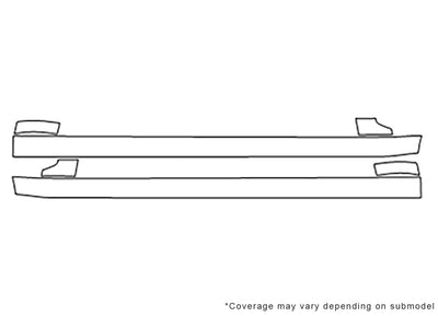 accord 3M Clear Bra Door Cup Precut PPF Diagram