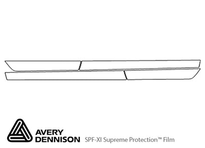 accord Avery Dennison Clear Bra Door Cup Precut PPF Diagram