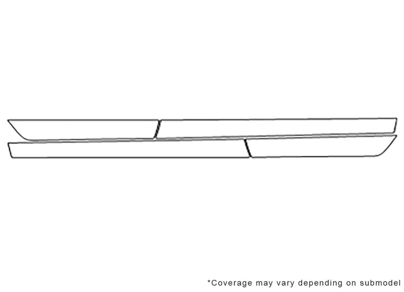 accord Avery Dennison Clear Bra Door Cup Precut PPF Diagram