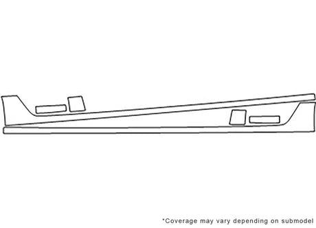 accord 3M Clear Bra Door Cup Precut PPF Diagram