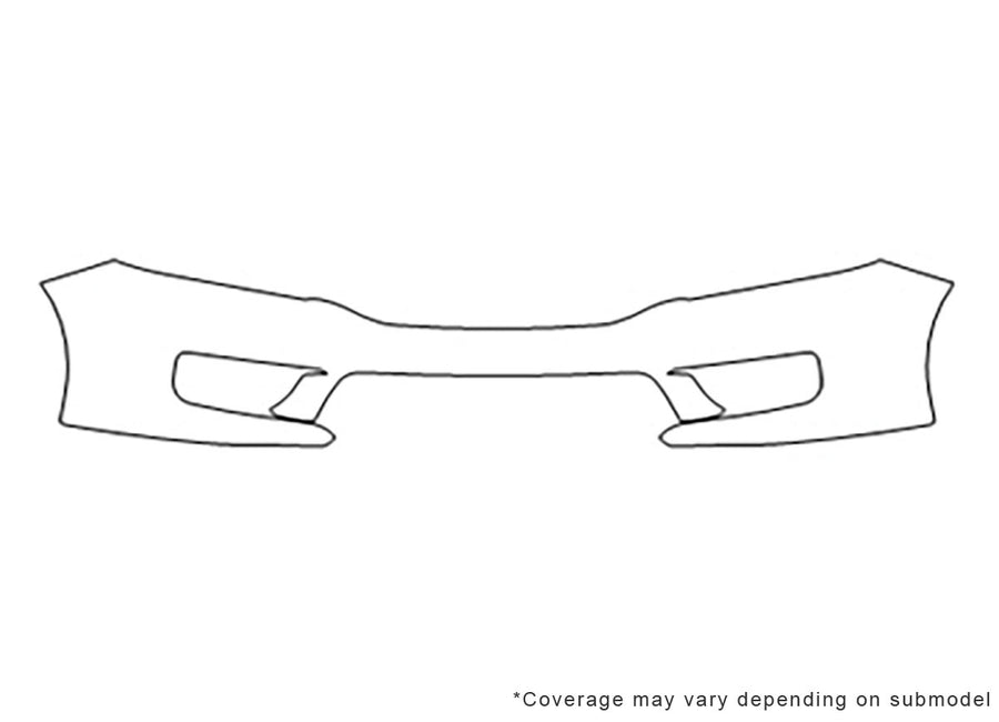 accord 3M Clear Bra Bumper Precut PPF Diagram