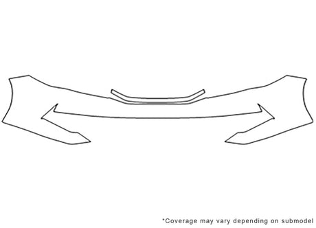 accord Avery Dennison Clear Bra Bumper Precut PPF Diagram
