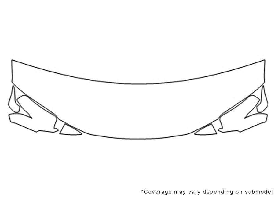 accord 3M Clear Bra Hood Precut PPF Diagram