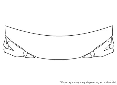 accord Avery Dennison Clear Bra Hood Precut PPF Diagram