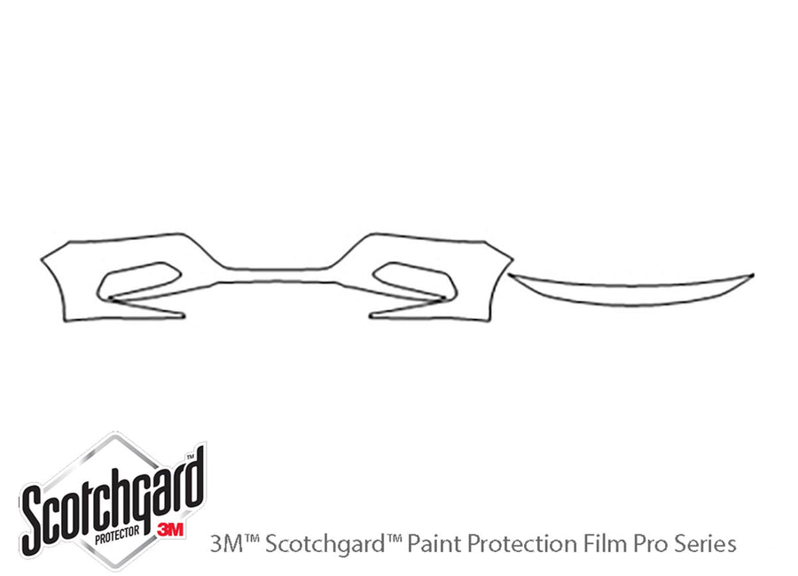 accord 3M Clear Bra Bumper Precut PPF Diagram