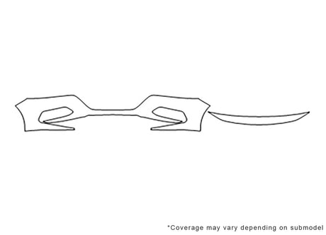 accord 3M Clear Bra Bumper Precut PPF Diagram