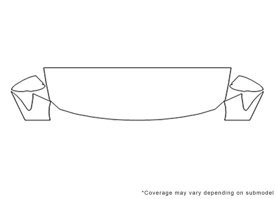 accord 3M Clear Bra Hood Precut PPF Diagram
