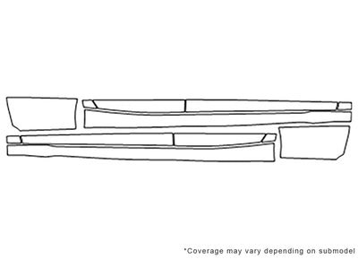 accord 3M Clear Bra Door Cup Precut PPF Diagram