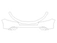 accord 3M Clear Bra Bumper Precut PPF Diagram