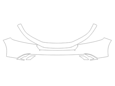 accord Avery Dennison Clear Bra Bumper Precut PPF Diagram