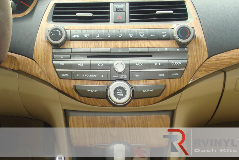 Honda Accord Sedan 2008 Oak Dash Kit~Dash Sticker Kits~2