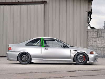 honda civic 1992-1995 (coupe) Pillar Post Trim Installation Location