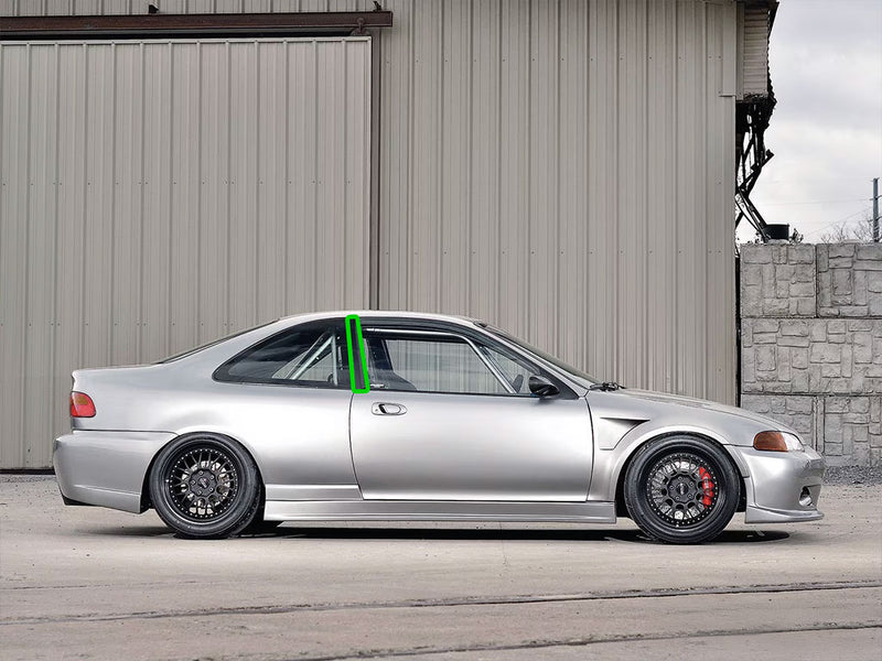 honda civic 1992-1995 (coupe) Pillar Post Trim Installation Location
