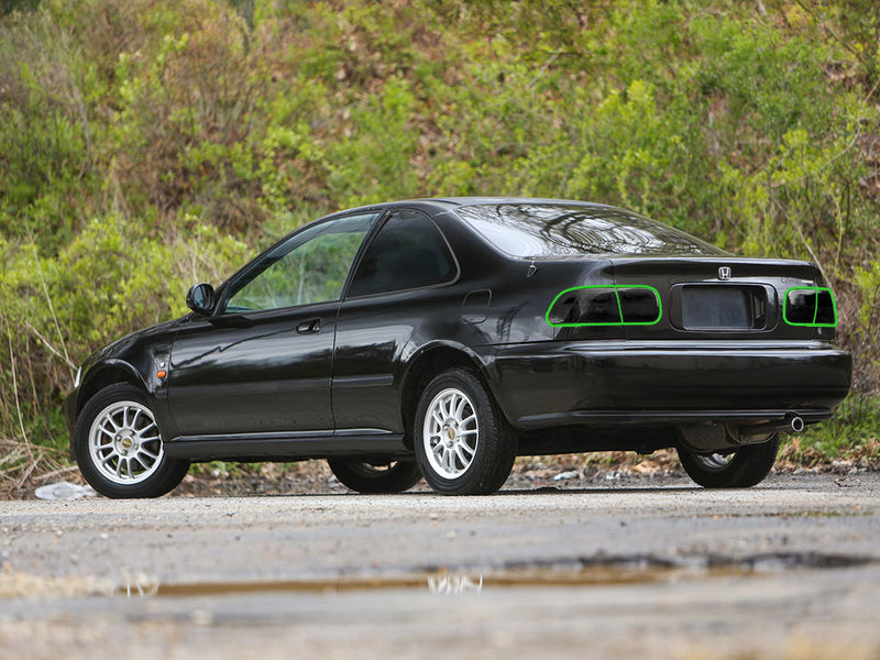civic Tail Light Tint Installation Points