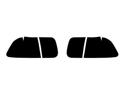 civic (coupe) Precut Tail Light Tint Diagram