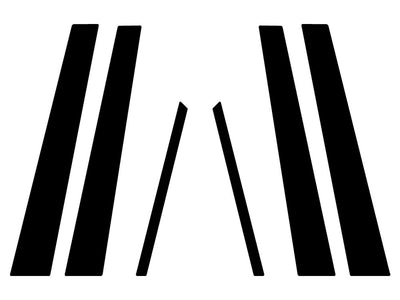 honda civic 1996-2000 (sedan) Carbon Fiber Pillar Trim Diagram