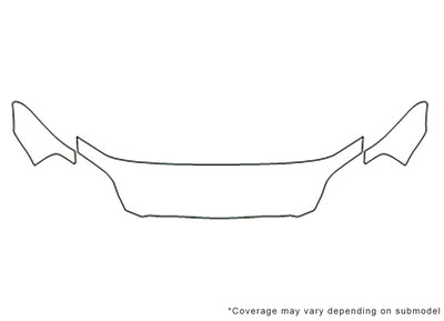 civic 3M Clear Bra Hood Precut PPF Diagram