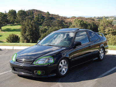 honda civic 1999-2000 Headlight Protection Installation Location