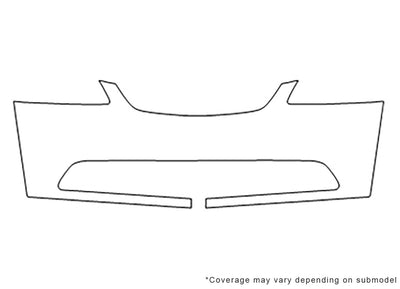 civic Avery Dennison Clear Bra Bumper Precut PPF Diagram