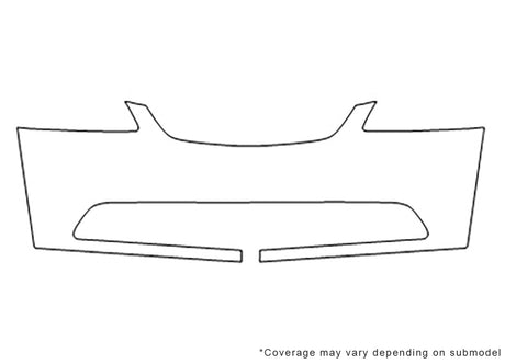 civic Avery Dennison Clear Bra Bumper Precut PPF Diagram