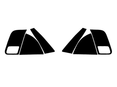 civic (sedan) Precut Tail Light Tint Diagram