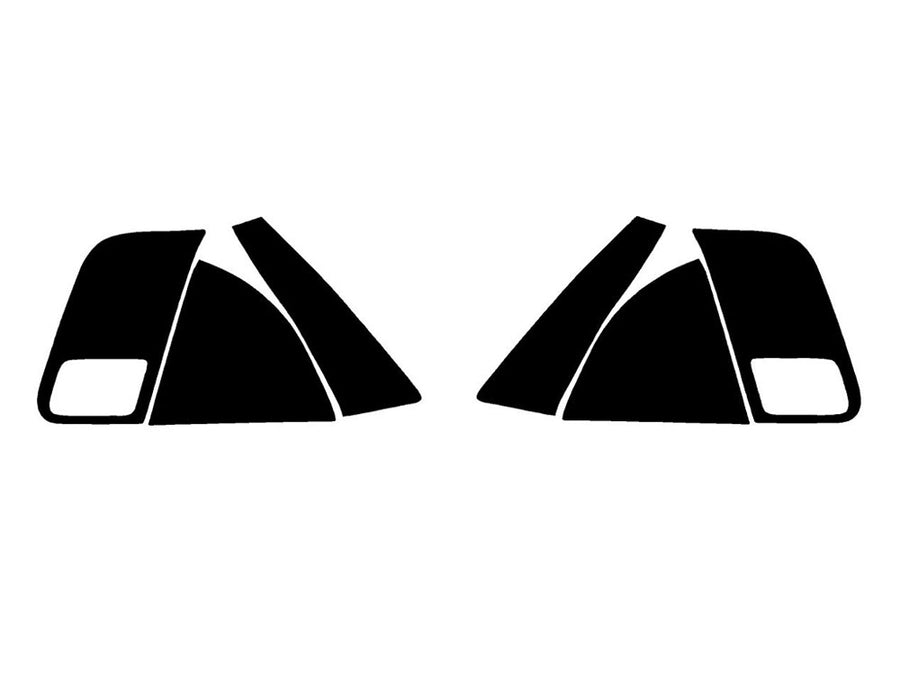 civic (sedan) Precut Tail Light Tint Diagram