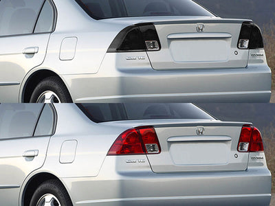 civic (sedan) Before and After Smoked Taillights