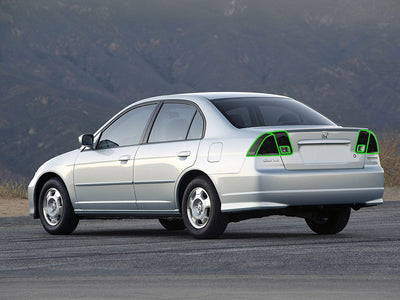 civic (sedan) Tail Light Tint Installation Points