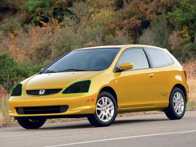 honda civic 2002-2003 (si) Headlight Tint Location