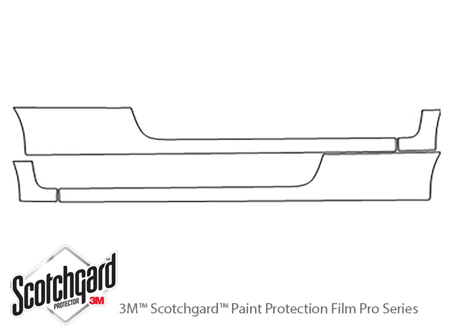 civic 3M Clear Bra Door Cup Precut PPF Diagram