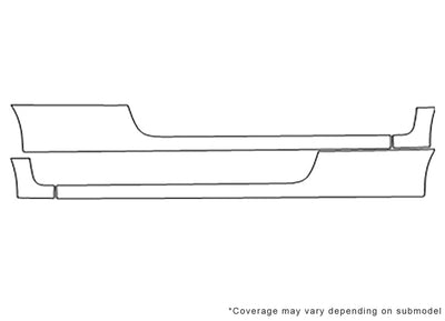 civic 3M Clear Bra Door Cup Precut PPF Diagram