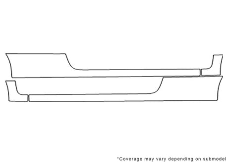 civic 3M Clear Bra Door Cup Precut PPF Diagram