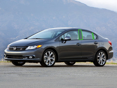 honda civic 2006-2011 (sedan) Pillar Post Trim Installation Location
