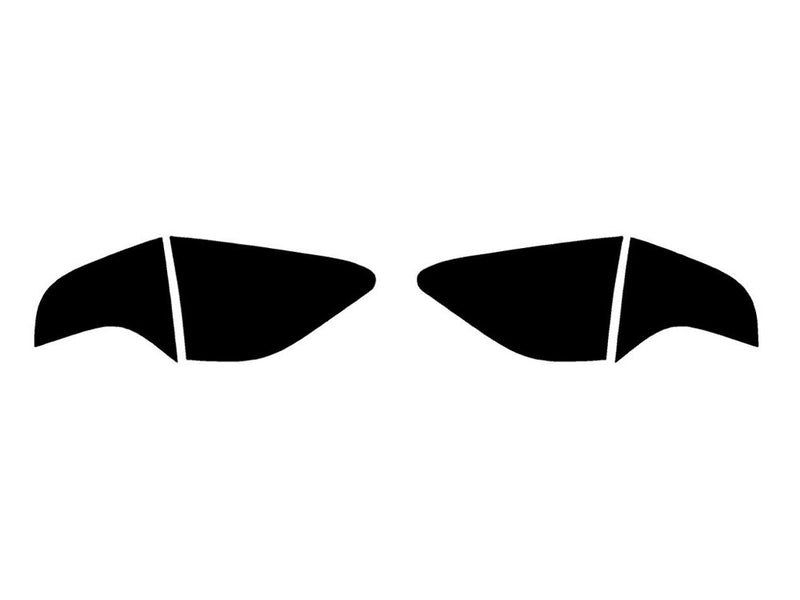 civic (sedan) Precut Tail Light Tint Diagram
