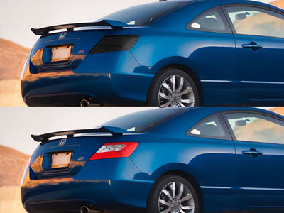 civic (coupe) Before and After Smoked Taillights