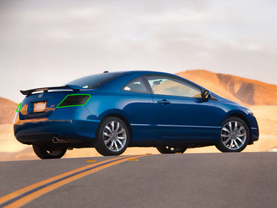 civic (coupe) Tail Light Tint Installation Points