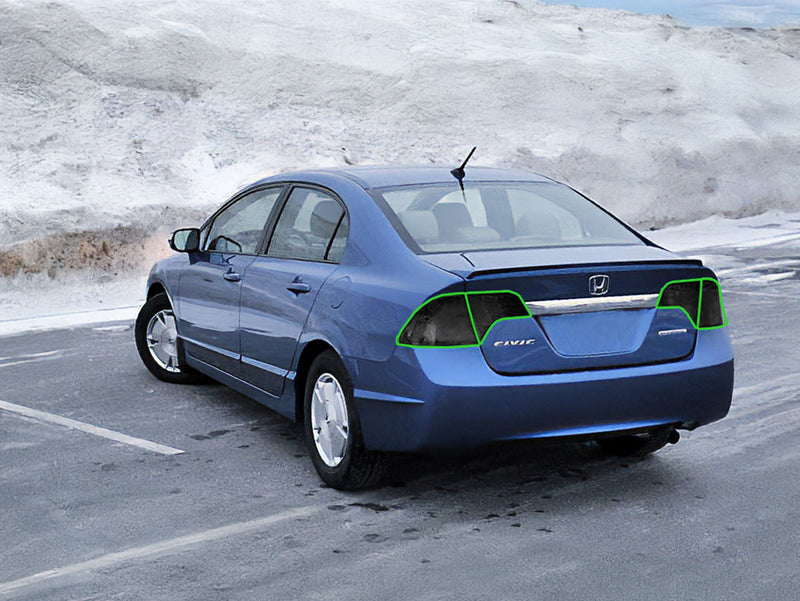 civic (sedan) Tail Light Tint Installation Points
