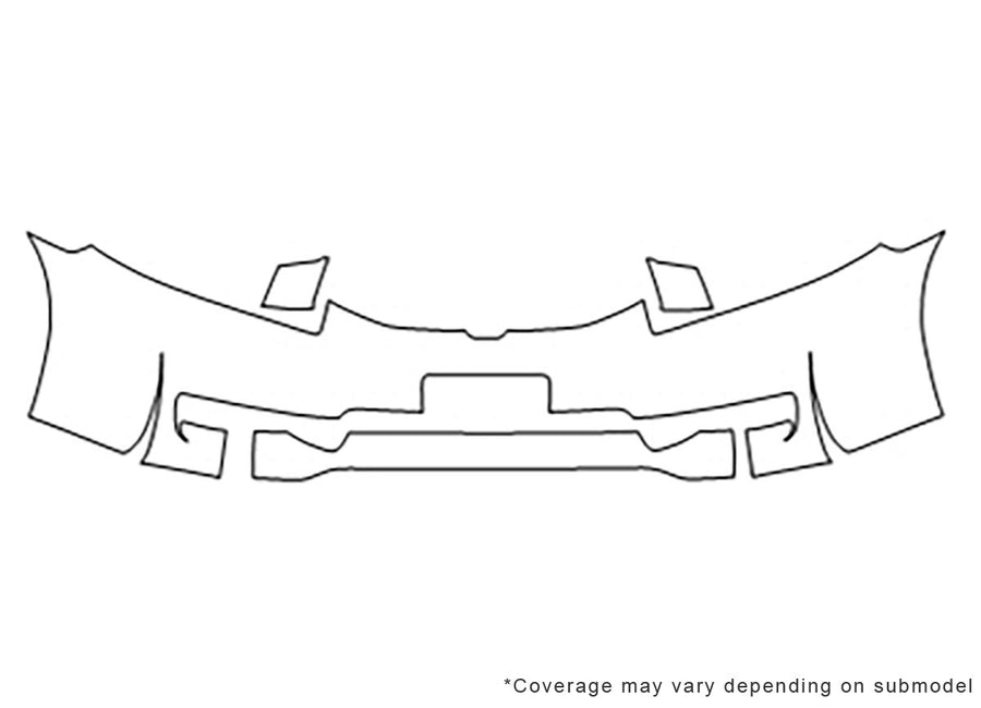 civic 3M Clear Bra Bumper Precut PPF Diagram