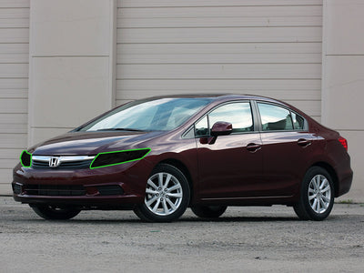 honda civic 2012-2012 (sedan) Headlight Tint Location