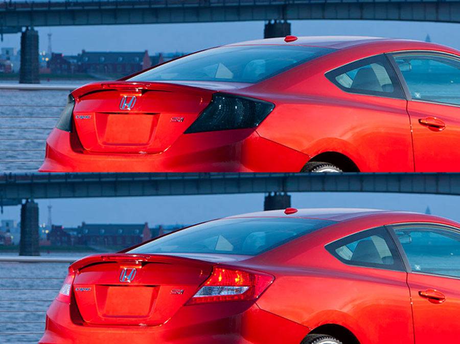 civic (coupe) Before and After Smoked Taillights