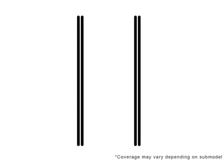 civic 3M Clear Bra Door Edge Precut PPF Diagram