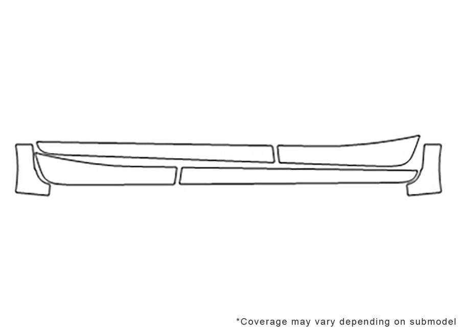 civic 3M Clear Bra Door Cup Precut PPF Diagram