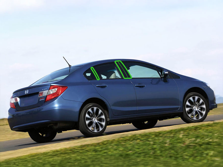 honda civic 2012-2015 (sedan) Pillar Post Trim Installation Location