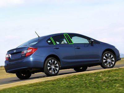 honda civic 2012-2015 (sedan) Pillar Post Trim Installation Location