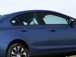 honda civic 2012-2015 (sedan) Gloss Black Pillar Cover Diagram