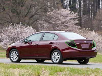 civic (sedan) Tail Light Tint Installation Points