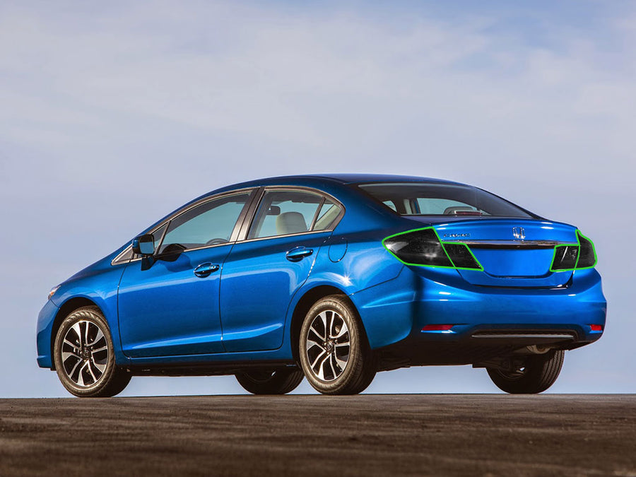 civic (sedan) Tail Light Tint Installation Points