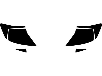 civic (coupe) Precut Tail Light Tint Diagram